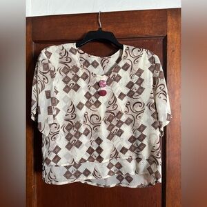 Hand Made Vintage Blouse Feminine and Unique